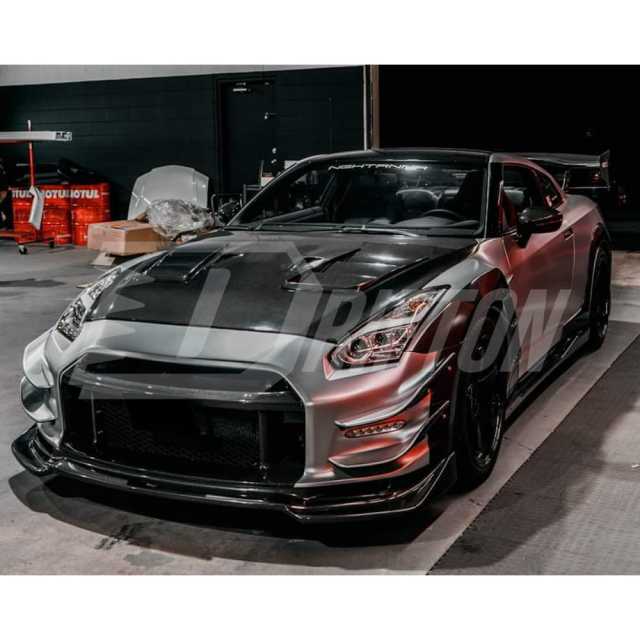 TopSecret Style Carbon Fiber Hood For Nissan R35 GTR 2017-2026
