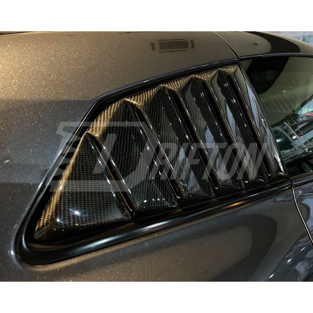 Top Secret Style Carbon Fiebr Side Window Louver For Nissan R35 GTR 2008-2026