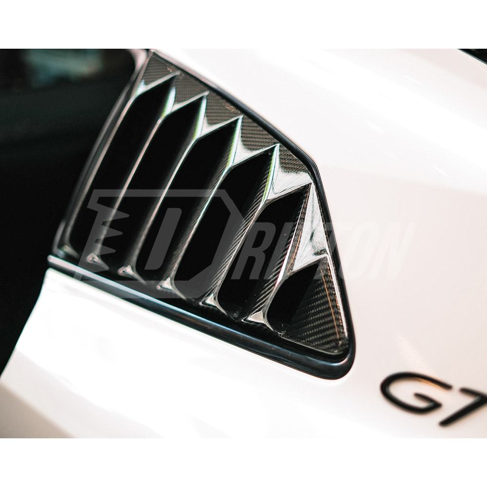 Top Secret Style Carbon Fiebr Side Window Louver For Nissan R35 GTR 2008-2026