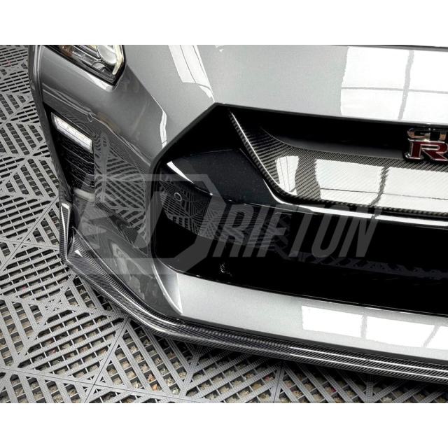 Blitz Style Carbon Fiber Front Lip For Nissan R35 GTR 2017-2023