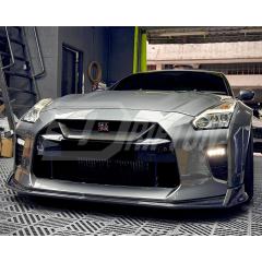 Blitz Style Carbon Fiber Front Lip For Nissan R35 GTR 2017-2023