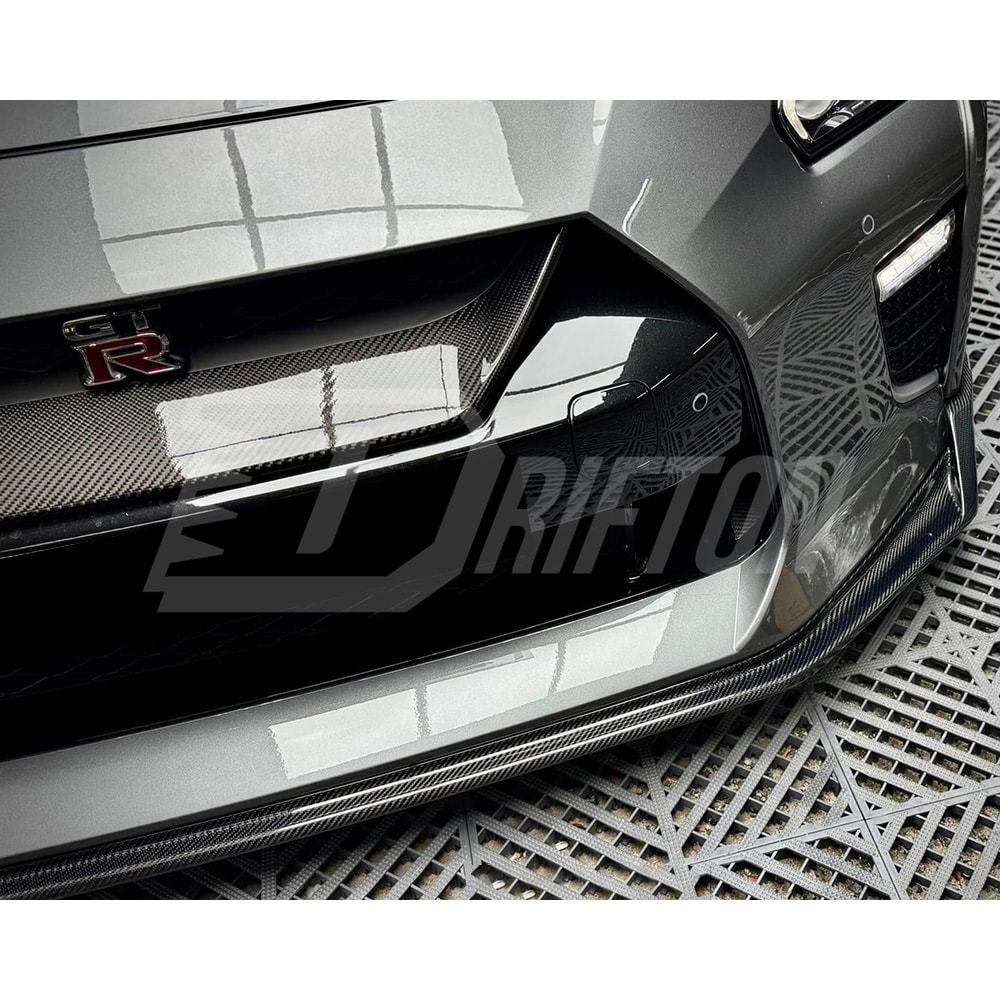 Blitz Style Carbon Fiber Front Lip For Nissan R35 GTR 2017-2023