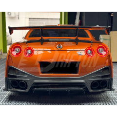 Top Secret High Bracket Style Carbon Fiber Rear Spoiler GT Wing For Nissan R35 GTR 2008-2026