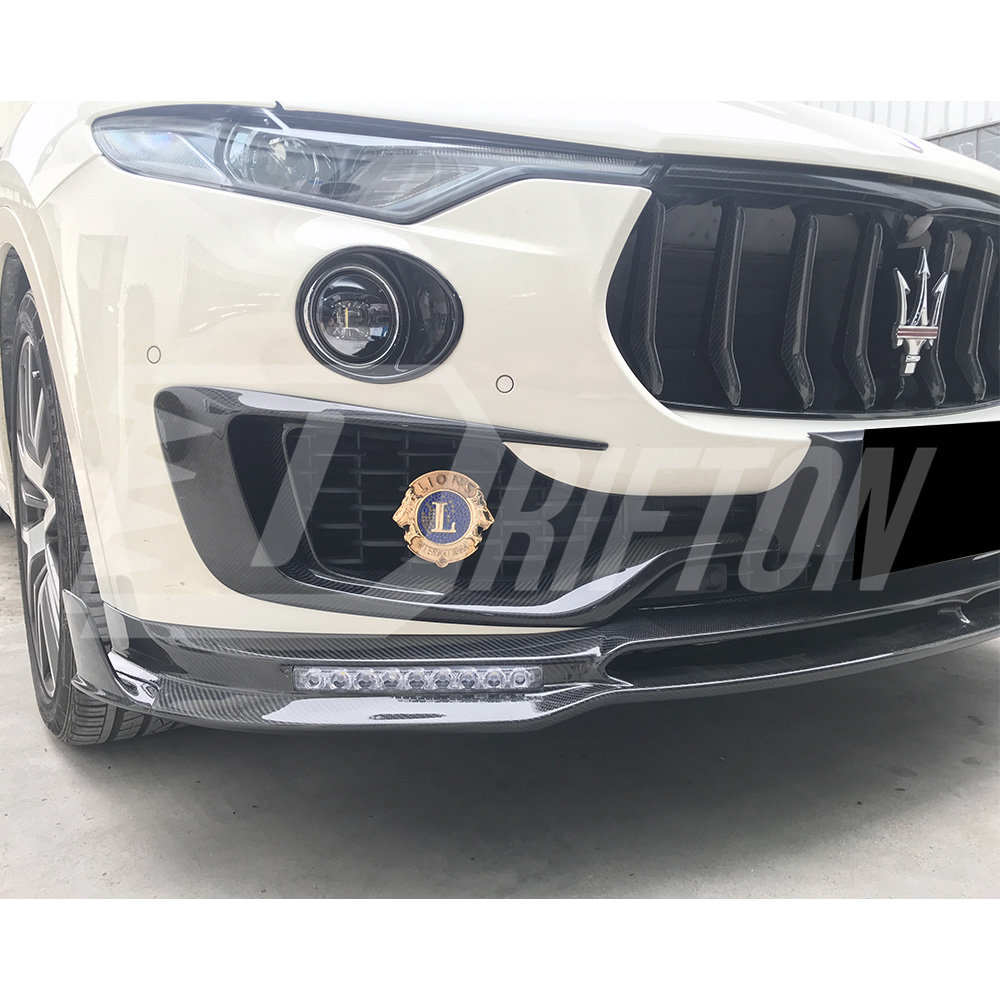 Mansory Style Dry Carbon Fiber Front Lip For Maserati Levante 2016-2018