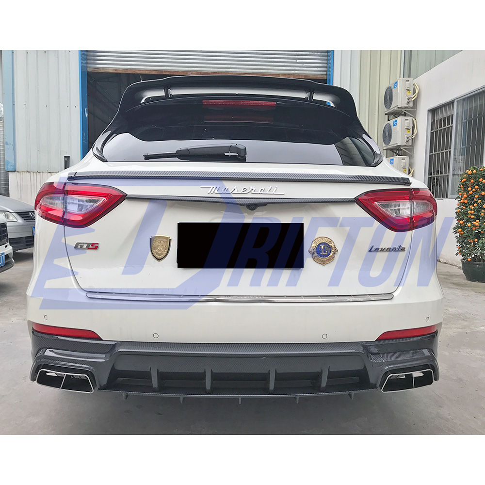 Mansory Style Dry Carbon Fiber Rear Diffuser For Maserati Levante 2016-2018