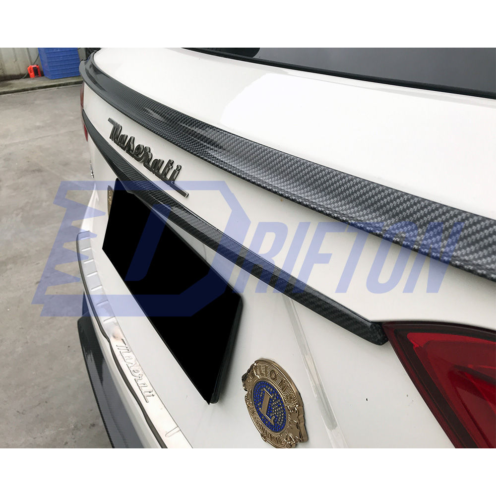 Mansory Style Dry Carbon Fiber Rear Trunk Trim For Maserati Levante 2016-2018