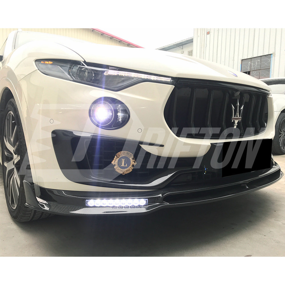 Mansory Style Dry Carbon Fiber Front Grille Trim For Maserati Levante 2016-2018