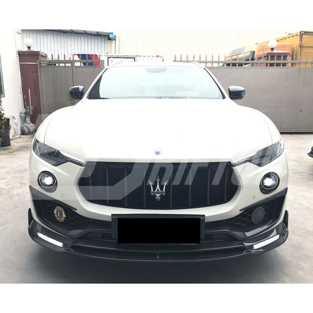 Mansory Style Dry Carbon Fiber Front Lip For Maserati Levante 2016-2018