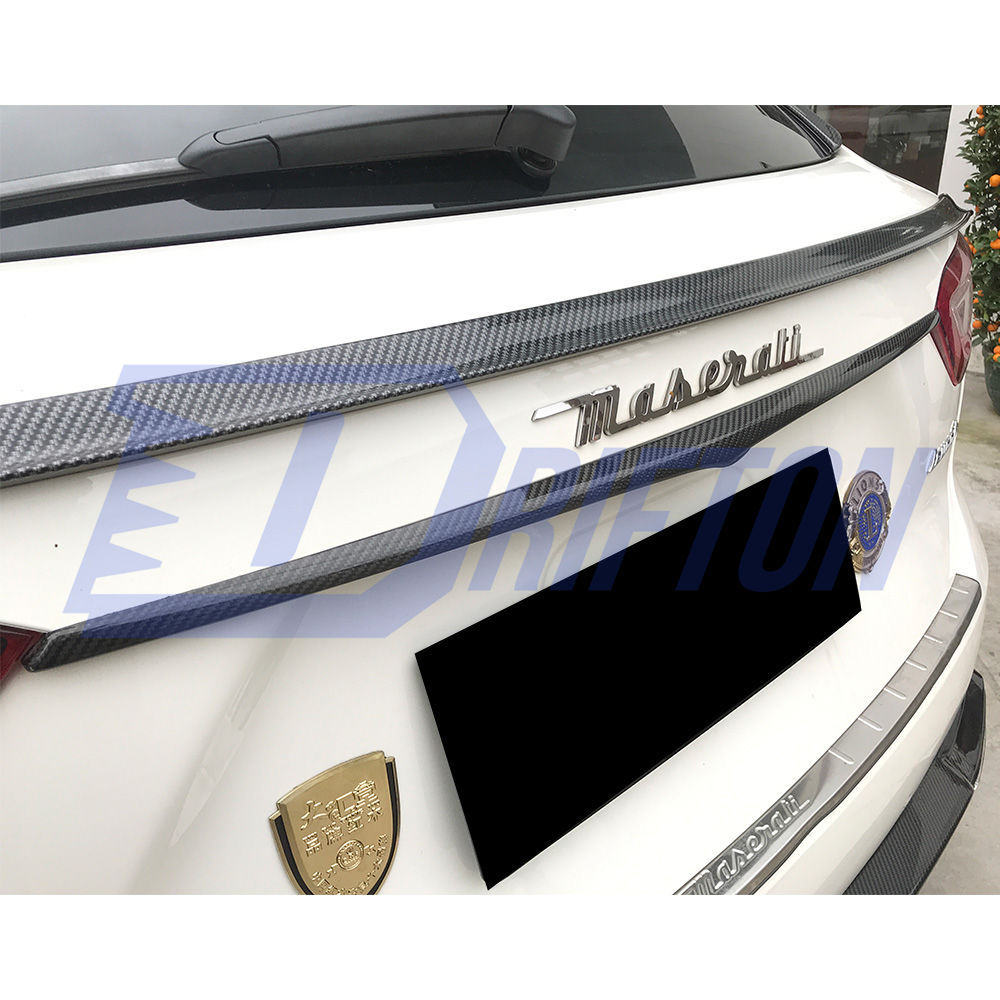 Mansory Style Dry Carbon Fiber Rear Trunk Trim For Maserati Levante 2016-2018