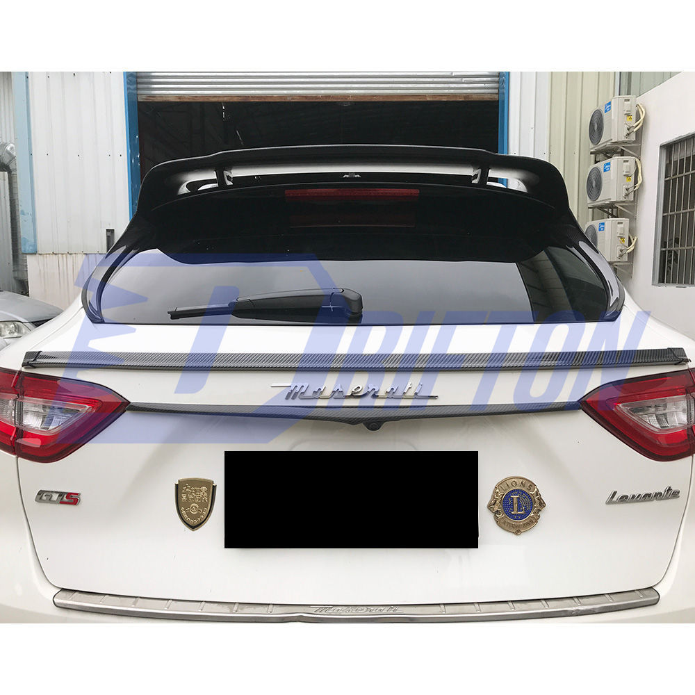 Mansory Style Dry Carbon Fiber Rear Trunk Trim For Maserati Levante 2016-2018