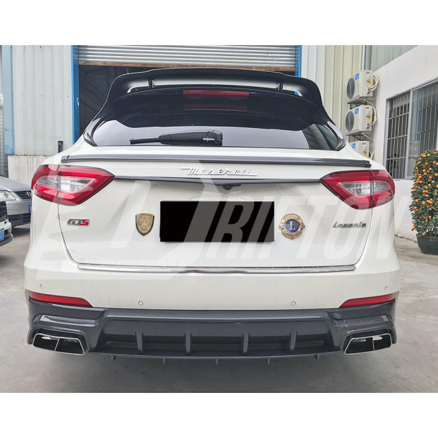 Mansory Style Dry Carbon Fiber Roof Spoiler For Maserati Levante 2016-2018