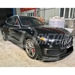 Mansory Style Dry Carbon Fiber Side Skirt & Fender Wheels Flare Trims For Maserati Levante 2016-2018