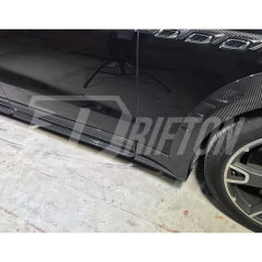 Mansory Style Dry Carbon Fiber Side Skirt & Fender Wheels Flare Trims For Maserati Levante 2016-2018
