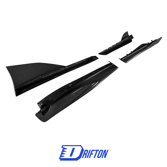 600LT Style Dry Carbon Fiber Side Skirt For Mclaren 570S 2015-2020