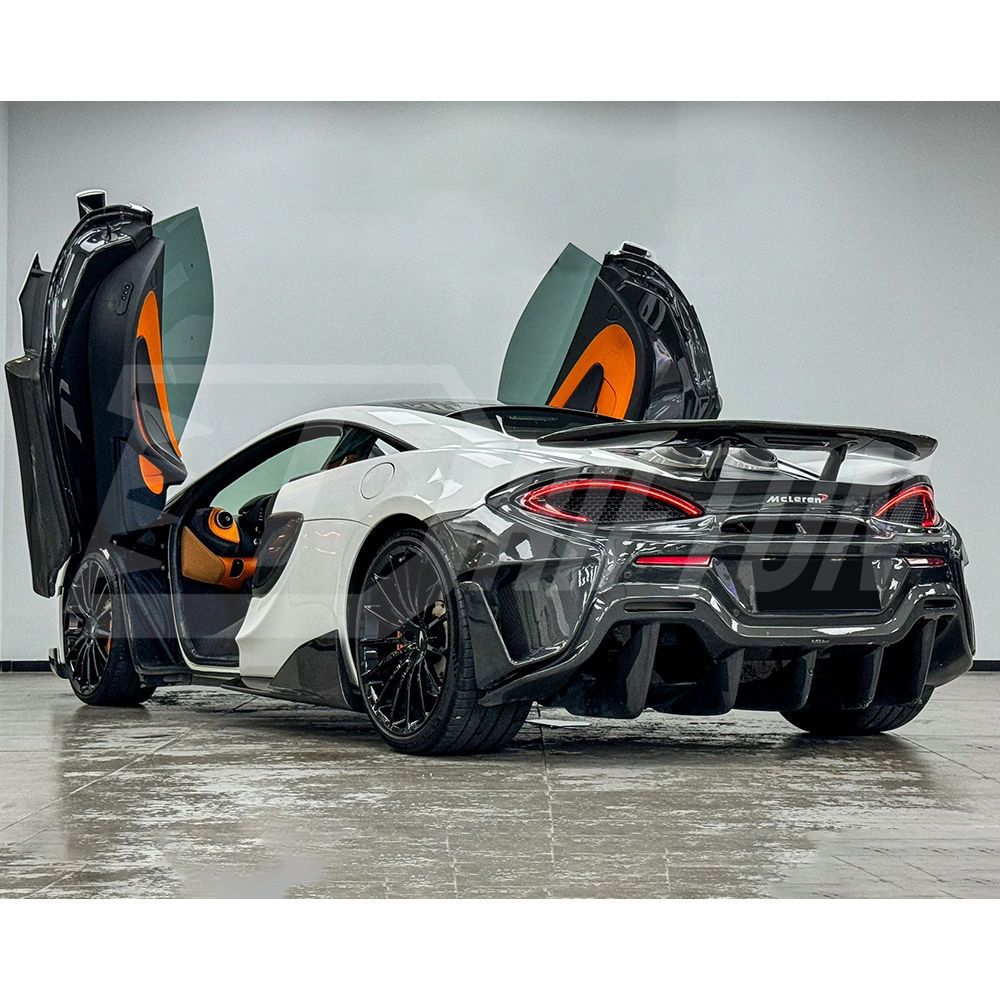 600LT Style Dry Carbon Fiber Side Skirt For Mclaren 570S 2015-2020