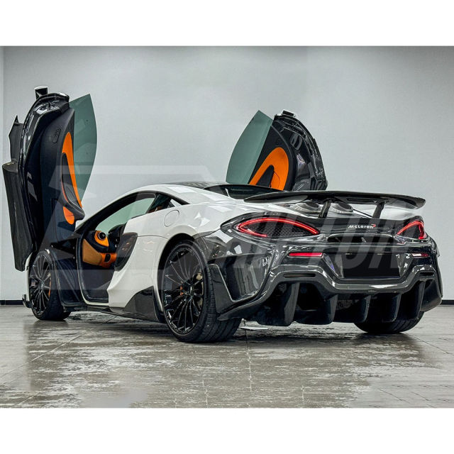 600LT Style Dry Carbon Fiber Side Skirt For Mclaren 570S 2015-2020