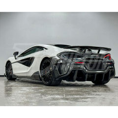 600LT Style Dry Carbon Fiber Side Skirt For Mclaren 570S 2015-2020
