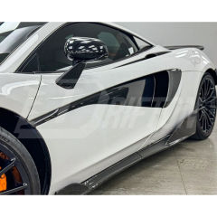 600LT Style Dry Carbon Fiber Side Skirt For Mclaren 570S 2015-2020
