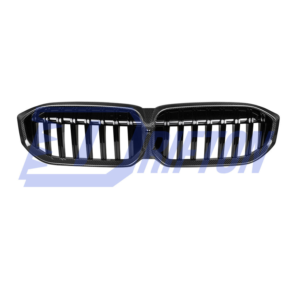 Single Slat Style Dry Carbon Fiber Front Grill For BMW 3 Series G20 LCI 2023-On