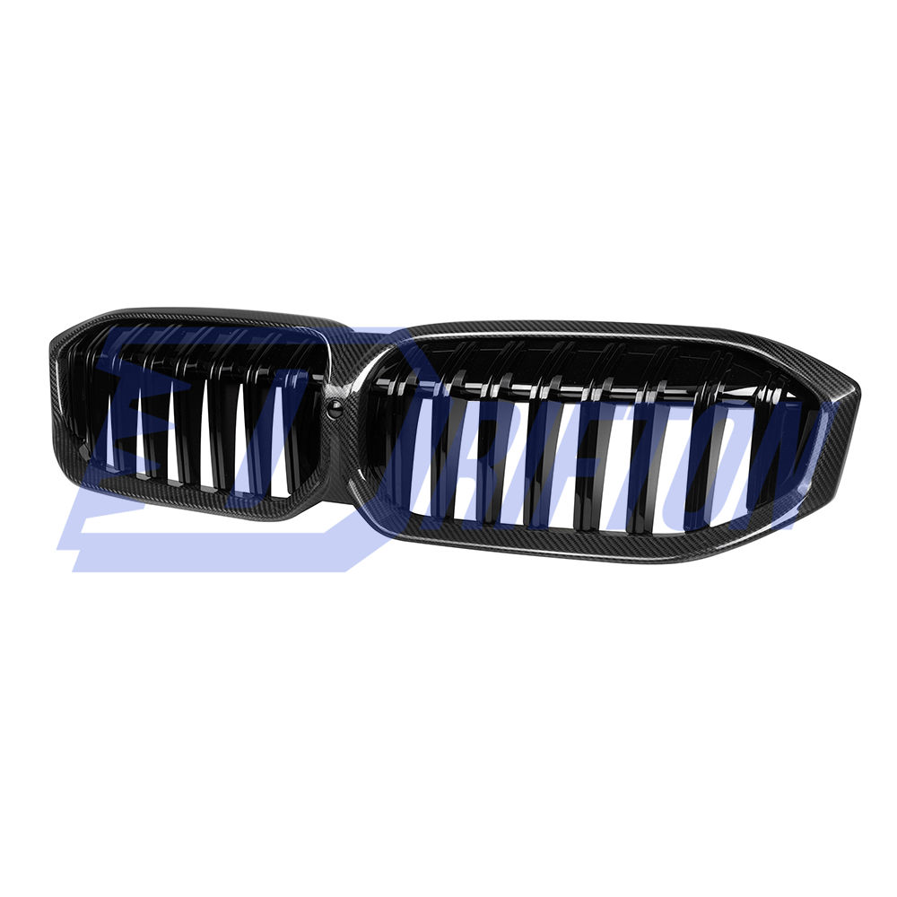 Single Slat Style Dry Carbon Fiber Front Grill For BMW 3 Series G20 LCI 2023-On