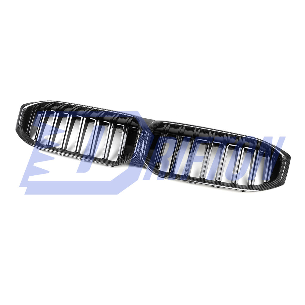 Single Slat Style Dry Carbon Fiber Front Grill For BMW 3 Series G20 LCI 2023-On
