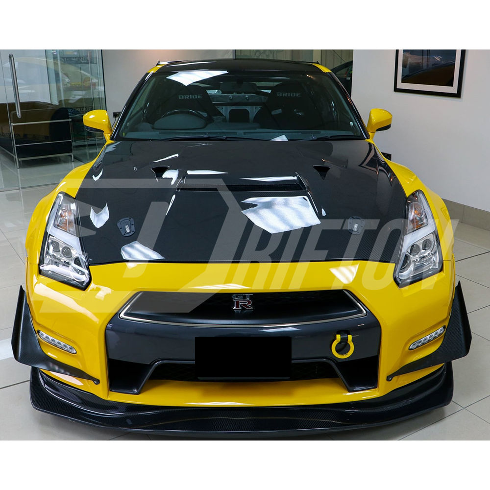 Varis Style Carbon Fiber Hood For Nissan GTR R35 2008-2016