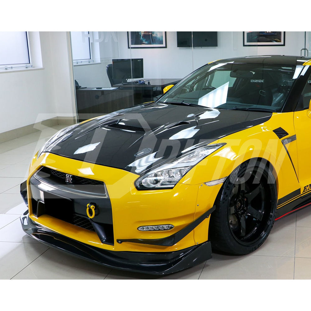 Varis Style Carbon Fiber Hood For Nissan GTR R35 2008-2016