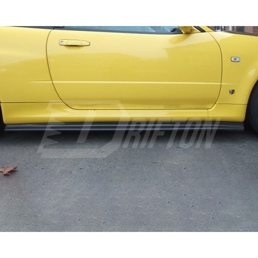 OEM V-Spec Nismo Z-tune Style Carbon Fiber Side Skirts Extensions For Nissan R34 GTR 1998-2002