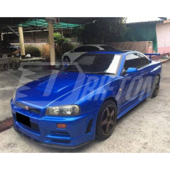 OEM V-Spec Nismo Z-tune Style Carbon Fiber Jun High Elevated Rear Spoiler GT Wing For Nissan R34 GTR GTT 1998-2002