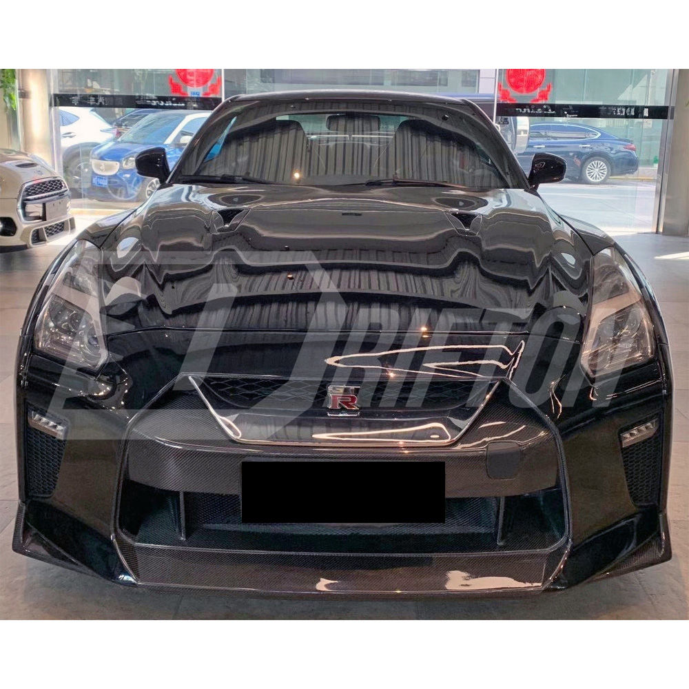 OEM Style Carbon Fiber Front Lip For Nissan R35 GTR 2017-2023