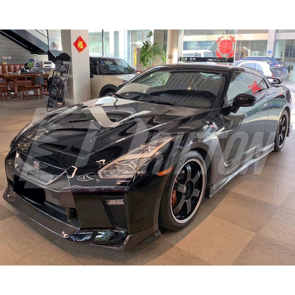 OEM Style Carbon Fiber Front Lip For Nissan R35 GTR 2017-2023