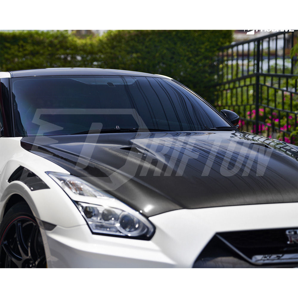 OEM Style Carbon Fiber Hood Engine Bonnet For Nissan R35 GTR 2017-2026