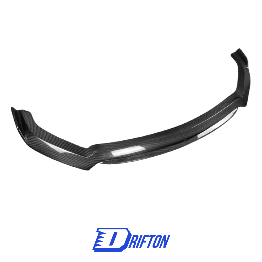 Duo Blades Style Carbon Fiber Front Lip For Infiniti Q50 2013-2024