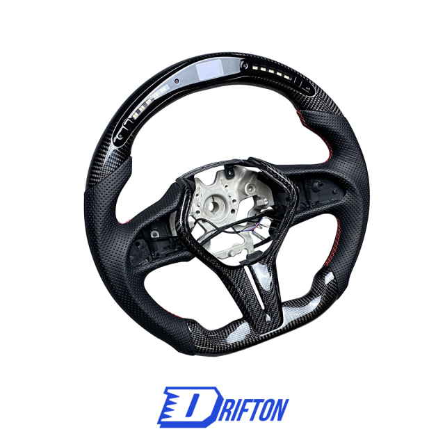 Drifton V4 Style Custom Made LED Display Carbon Fiber Steering Wheel For Infiniti Q50 Q50S 2018-2024