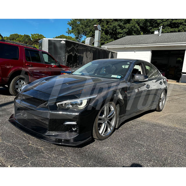 HoneyComb Carbon Fiber Replacement Mirror Cover For INFINITI Q50 2013-2024
