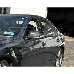 HoneyComb Carbon Fiber Replacement Mirror Cover For INFINITI Q50 2013-2024