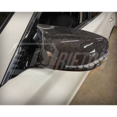 HoneyComb Carbon Fiber Replacement Mirror Cover For INFINITI Q50 2013-2024