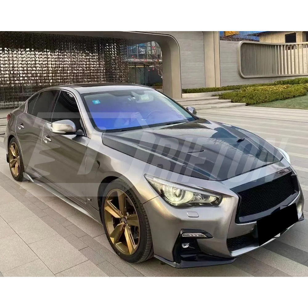 MBJ Style Forged Carbon Fiber Engine Hood For Infiniti Q50 2013-2024