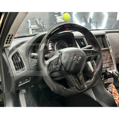 Carbon Fiber Steering Wheel Center Cover For Infiniti Q50 2018-2024