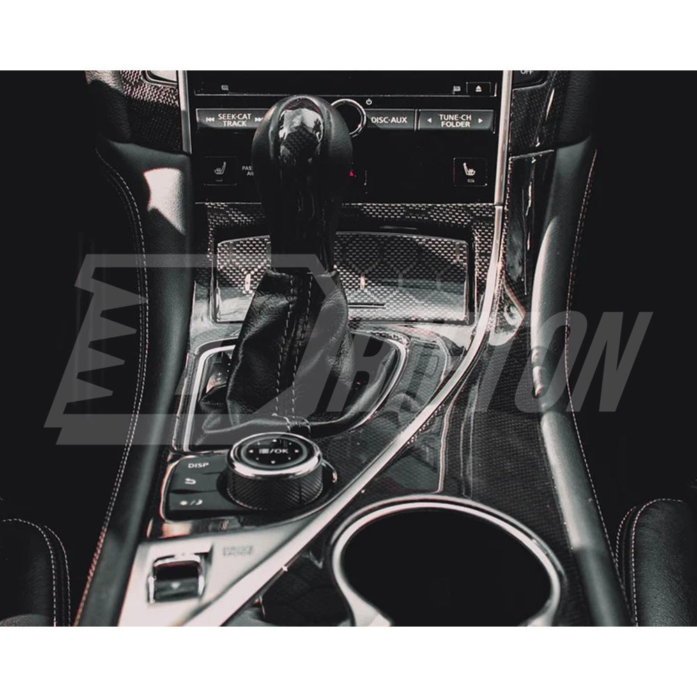 Honeycomb Weave Dry Carbon Fiber Interiors For Infiniti Q50 2018-2024