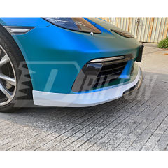 TechArt Style Carbon Fiber Front Bumper Air Vent For Porsche 718 Cayman Boxster 2016-2025