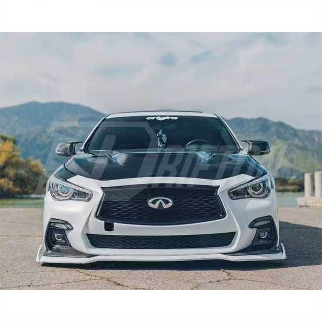 VA Style HoneyComb Carbon Fiber Hood For Infiniti Q50 2014-2024