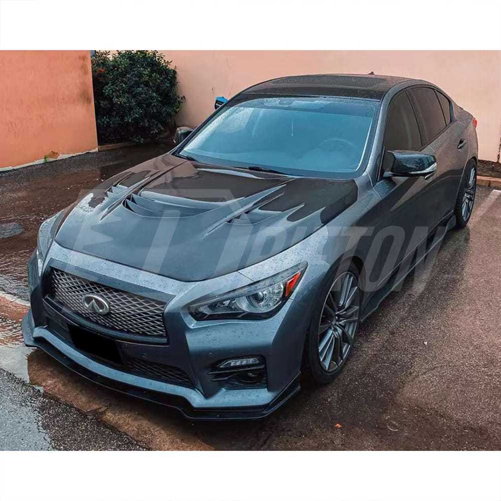 VA Style HoneyComb Carbon Fiber Hood For Infiniti Q50 2014-2024