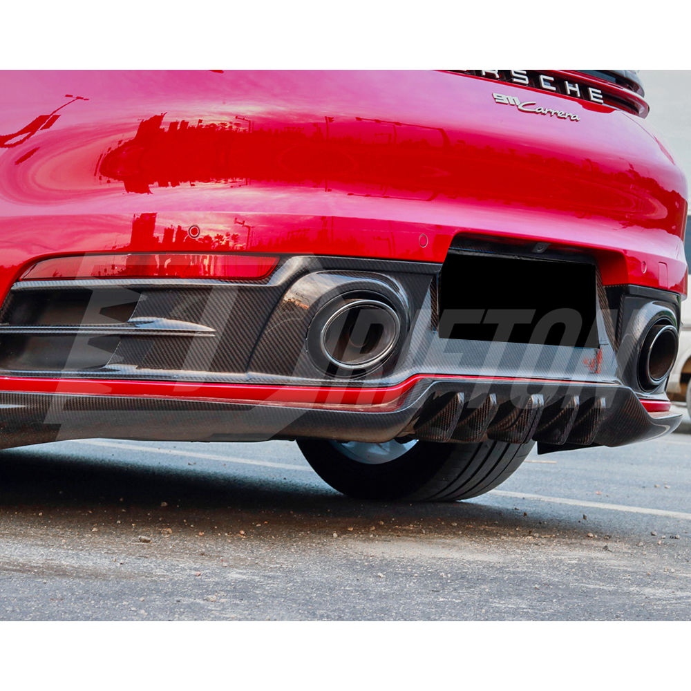 OEM Style Dry Carbon Fiber Diffuser For Porsche 911 992 Carrera 2019-2023