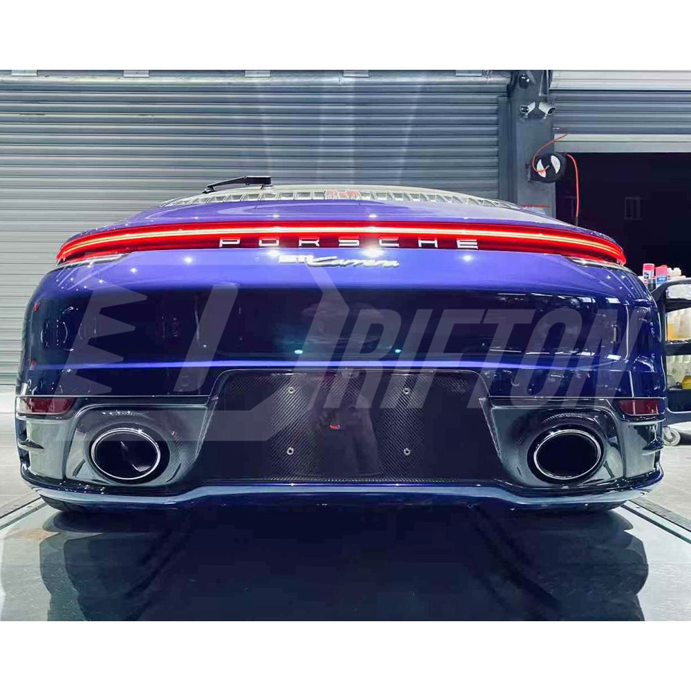 OEM Style Dry Carbon Fiber Diffuser For Porsche 911 992 Carrera 2019-2023