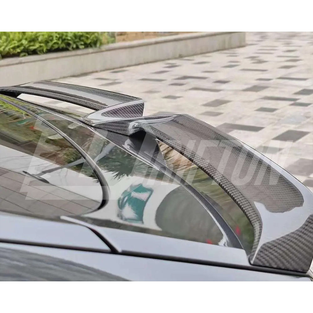 Paktechz Style Dry Carbon Fiber Rear Spoiler For Porsche Panamera 971 971.1 971.2 2017-2023