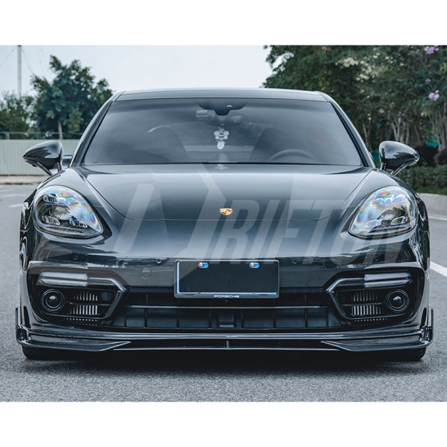 CMST Style Dry Carbon Fiber Front Bumper Vents Trim For Porsche Panamera 971 971.2 2020-2023