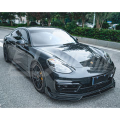 CMST Style Dry Carbon Fiber Front Bumper Vents Trim For Porsche Panamera 971 971.2 2020-2023