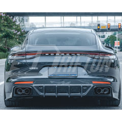 CMST Style Dry Carbon Fiber Rear Diffuser For Porsche Panamera 971 971.1 971.2 2017-2023