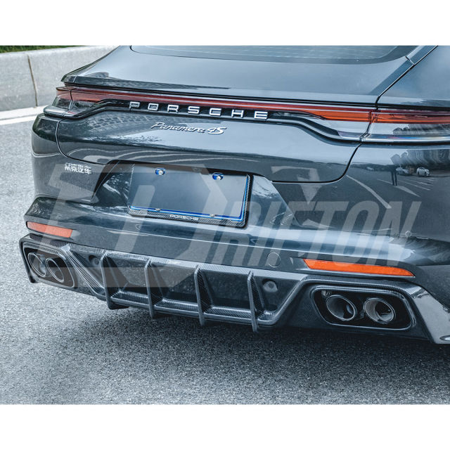CMST Style Dry Carbon Fiber Rear Diffuser For Porsche Panamera 971 971.1 971.2 2017-2023